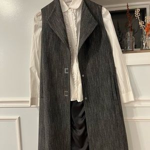 Women’s suit jacket tie front vest